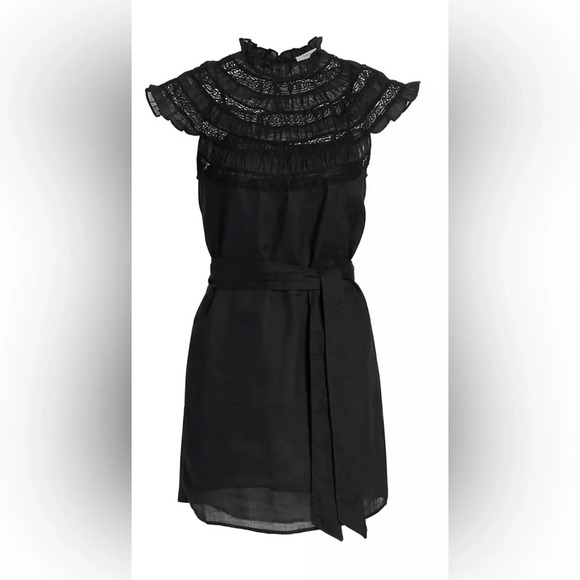 Frame Lace Inset Mini Dress - Picture 3 of 10